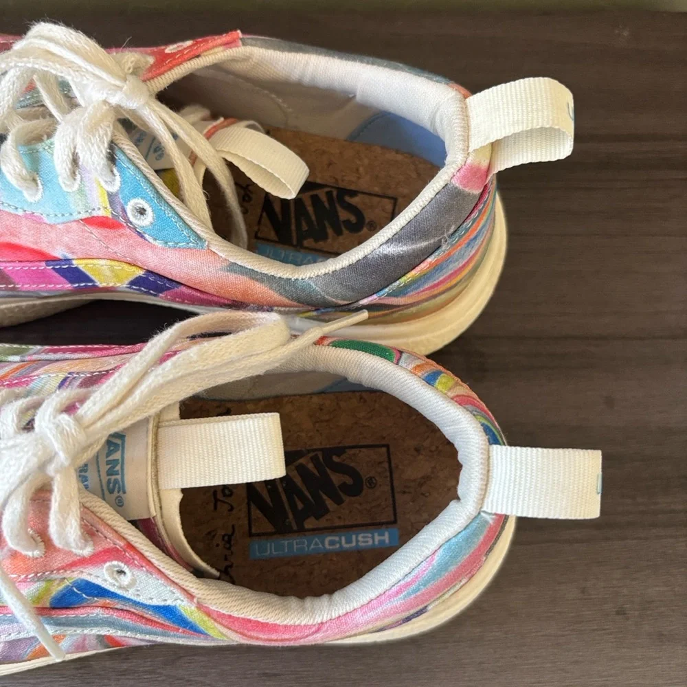 Vans UltraRange Exo SE x Chris Johanson Swirl Multi Lace Up Canvas‎ Sneaker 10.5